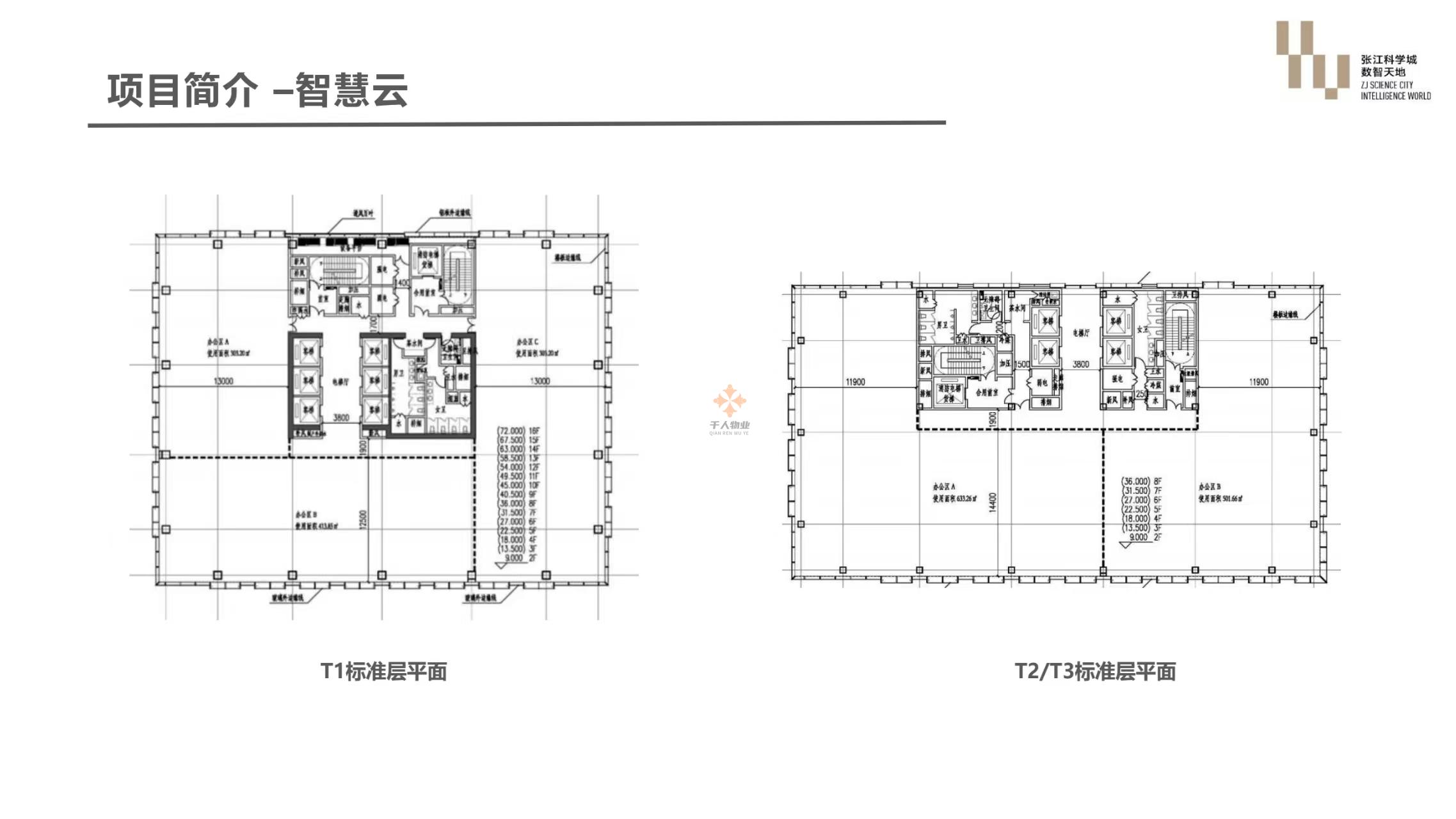 浦东 张江科学城数智天地·智慧云 1600平米 标准装修